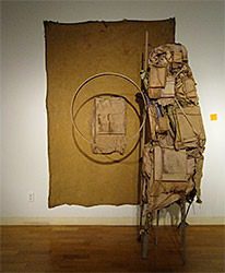 Contemporary art installation indoors